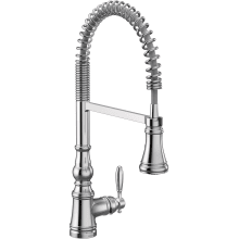 Weymouth 1.5 GPM Single Hole Pre-Rinse Pull Down Kitchen Faucet with Power Boost