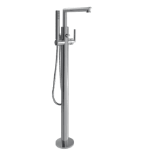 Floor Mounted Tub Filler with Personal Hand Shower and Tub Risers from the Arris Collection (Less Valve)