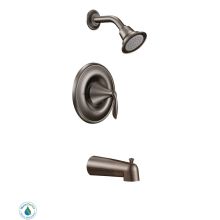 Single Handle Posi-Temp Pressure Balanced Tub and Shower Trim with Eco Performance Shower Head from the Eva Collection (Less Valve)