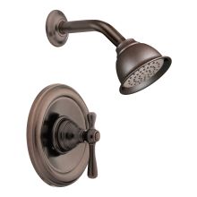 Single Handle Moentrol Pressure Balanced and Volume Control Shower Trim with Single Function Shower Head from the Kingsley Collection
