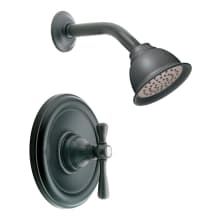 Single Handle Moentrol Pressure Balanced and Volume Control Shower Trim with Single Function Shower Head from the Kingsley Collection