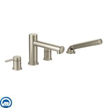 Deck Mounted Roman Tub Filler Trim with Personal Hand Shower and Built-In Diverter from the Align Collection (Less Valve)