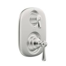 Double Handle Moentrol Pressure Balanced with Volume Control and Integrated Diverter Valve Trim from the Kingsley Collection (Less Valve)