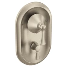 Wynford 3 Function Pressure Balanced Valve Trim Only with Double Lever Handles, Integrated Diverter - Less Rough In