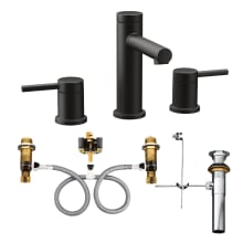 Align 1.2 GPM Widespread Bathroom Faucet with Pop-Up Drain Assembly and Rough In Valve