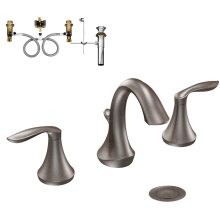 Double Handle Widespread Bathroom Faucet from the Eva Collection (Valve Included)