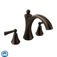 Wynford Deck Mounted Roman Tub Filler Trim with Metal Lever Handles