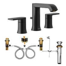 Genta LX 1.2 GPM Widespread Bathroom Faucet with Pop-Up Drain (Pack of 2, Valves included)
