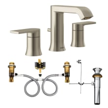 Genta LX 1.2 GPM Widespread Bathroom Faucet with Pop-Up Drain (Pack of 2, Valves included)