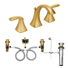 Double Handle Widespread Bathroom Faucet from the Voss Collection (Valve Included)