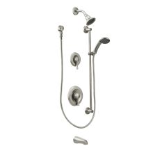 Posi-Temp Pressure Balanced Tub and Shower Trim with 2.5 GPM Shower Head, Hand Shower, Slide Bar and Tub Spout from the M-DURA Collection (Less Valve)