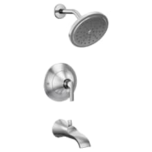 Doux Tub and Shower Trim Package with 2.5 GPM Single Function Shower Head - Less Valve