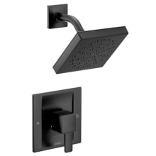 Single Handle Posi-Temp Pressure Balanced Shower Trim with Rain Shower Head from the 90 Degree Collection - Less Valve