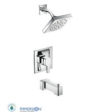 Posi-Temp Pressure Balanced Tub and Shower Trim with 1.75 GPM Shower Head and Tub Spout from the 90 Degree Collection - Less Valve