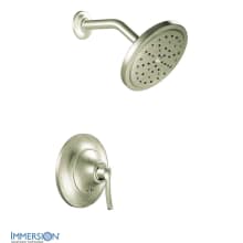 Single Handle Posi-Temp Pressure Balanced Shower Trim with Rain Shower Head from the Fina Collection (Less Valve)