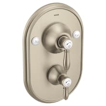 Weymouth 3 Function Pressure Balanced Valve Trim Only with Double Lever Handles, Integrated Diverter - Less Rough In