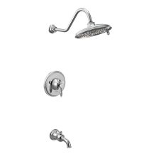 Weymouth Posi-Temp Pressure Balanced Tub and Shower Trim with Multi-Function Shower Head and Tub Spout (Less Valve)
