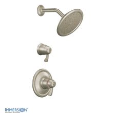 Double Handle ExactTemp Thermostatic Shower Trim with Rain Shower Head and Volume Control (Less Valves)