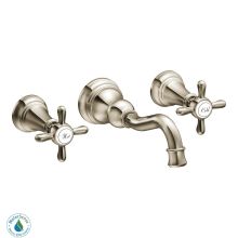 Weymouth 1.2 GPM Wall Mounted Widespread Bathroom Faucet