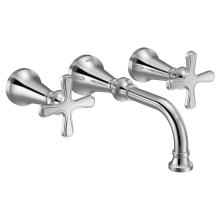 Colinet 1.2 GPM Wall Mounted Widespread Bathroom Faucet