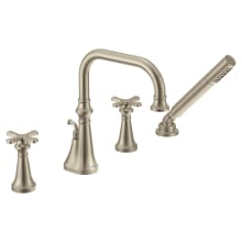 Colinet Deck Mounted Roman Tub Filler with Built-In Diverter - Includes Hand Shower