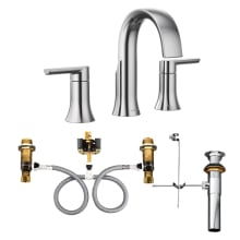 Doux 1.2 GPM Widespread Bathroom Faucet - with Valve and Drain Assembly