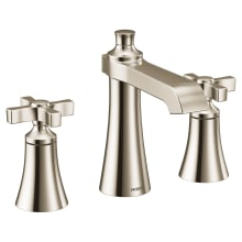 Flara 1.2 GPM Widespread Bathroom Faucet with Pop-Up Drain Assembly, Duralock, and Duralast Cartridge