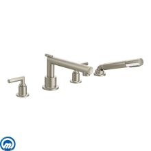 Arris Deck Mounted Roman Tub Filler Trim with Personal Hand Shower and Built-In Diverter (Less Valve)
