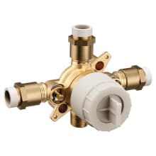 M-Core 4 Port Pressure Balanced 1/2" CPVC Tub and Shower Valve with CC and IPS Tub Outlet and Stops