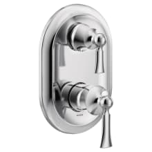 Wynford 2 Function Pressure Balanced Valve Trim Only with Double Lever Handle, Integrated Diverter - Less Rough In
