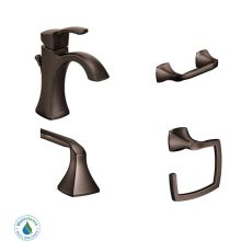 Bathroom Faucet Package with Single Hole Faucet, Toilet Paper Holder, 24" Towel Bar and Towel Ring