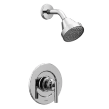 Gibson Posi-Temp Pressure Balanced Shower Trim with Single Function Showerhead and Single Lever Valve Trim - Includes Rough-In