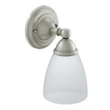 Single Light Bathroom Sconce with Frosted Shade from the Brantford Collection