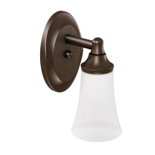 Eva 10" Tall Single Light Bathroom Sconce with Frosted Shade