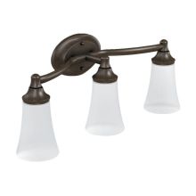 3 Light Bathroom Sconce with Frosted Shades from the Eva Collection