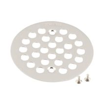 4-1/4" Round Shower Drain Cover with Exposed Screw Installation