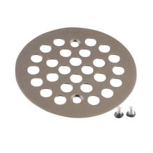 4-1/4" Round Shower Drain Cover with Exposed Screw Installation