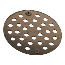 4" Round Shower Drain Cover with Exposed Screw Installation
