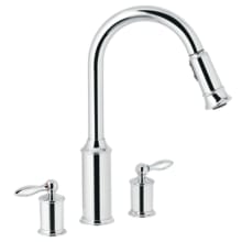 Double Handle Pullout Spray Kitchen Faucet with Reflex Technology from the Aberdeen Collection