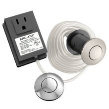 Garbage Disposal Controller Base with Chrome and Spot Resist Stainless Air Switches