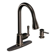 Kitchen Faucet with Pullout Spray and Soap Dispenser from the Lancaster Collection