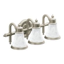 Waterhill  22" Wide Victorian 3 Light Bathroom Fixture