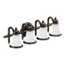 30" Wide Victorian 4 Light Bathroom Fixture from the Waterhill Collection