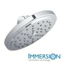 Fina 2.5 GPM Rainshower Shower Head with Immersion Technology