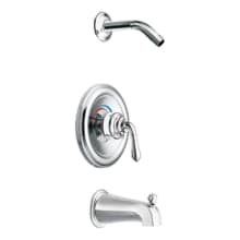 Single Handle Posi-Temp Pressure Balanced Tub and Shower Valve Trim Less Shower Head from the Monticello Collection