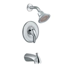 Single Handle Posi-Temp Pressure Balanced Tub and Shower Trim with Single Function Shower Head from the Villeta Collection