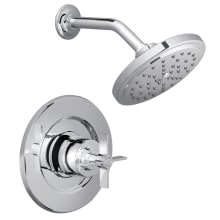 Single Handle Posi-Temp Pressure Balanced Shower Only Trim with Rain Shower Shower Head from the Solace Collection