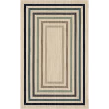 Heirloom 4' x 6' Polyester Geometric and Striped Indoor Rectangular Area Rug
