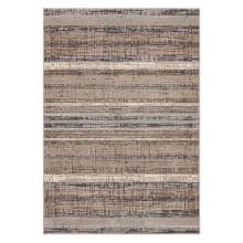 Cashmere 3' x 5' Polyester Striped Indoor Rectangular Area Rug