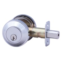 Keyed Entry Double Cylinder Round Deadbolt from the Contemporary Collection